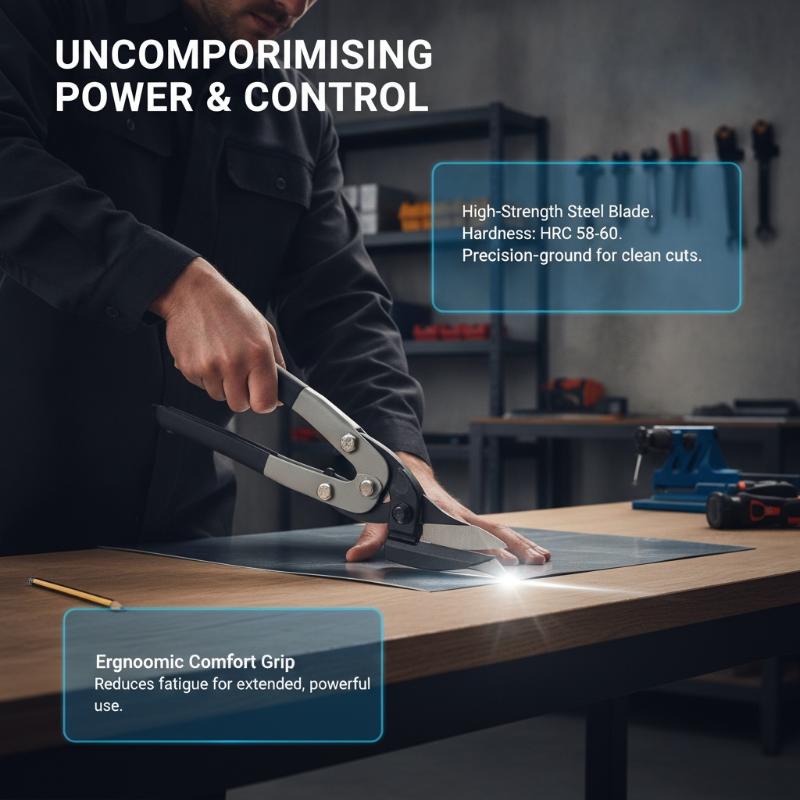 Tools For Metal Workshop - สุดฮอต! กรรไกรตัดเหล็กอุตสาหกรรมแบบตรง เครื่องมือตัดโลหะความแม่นยำสูงสำหรับคนงานในโรงงานและผู้ที่ชื่นชอบงานโลหะ DIY