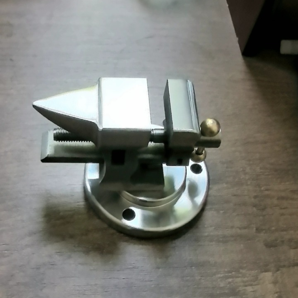 Bench Vise Swivel - ที่หนีบโต๊ะแบบปรับได้ขนาดเล็ก ทำจากเหล็กกล้าไร้สนิม 304 พร้อมฐานหมุนได้ 1 นิ้ว