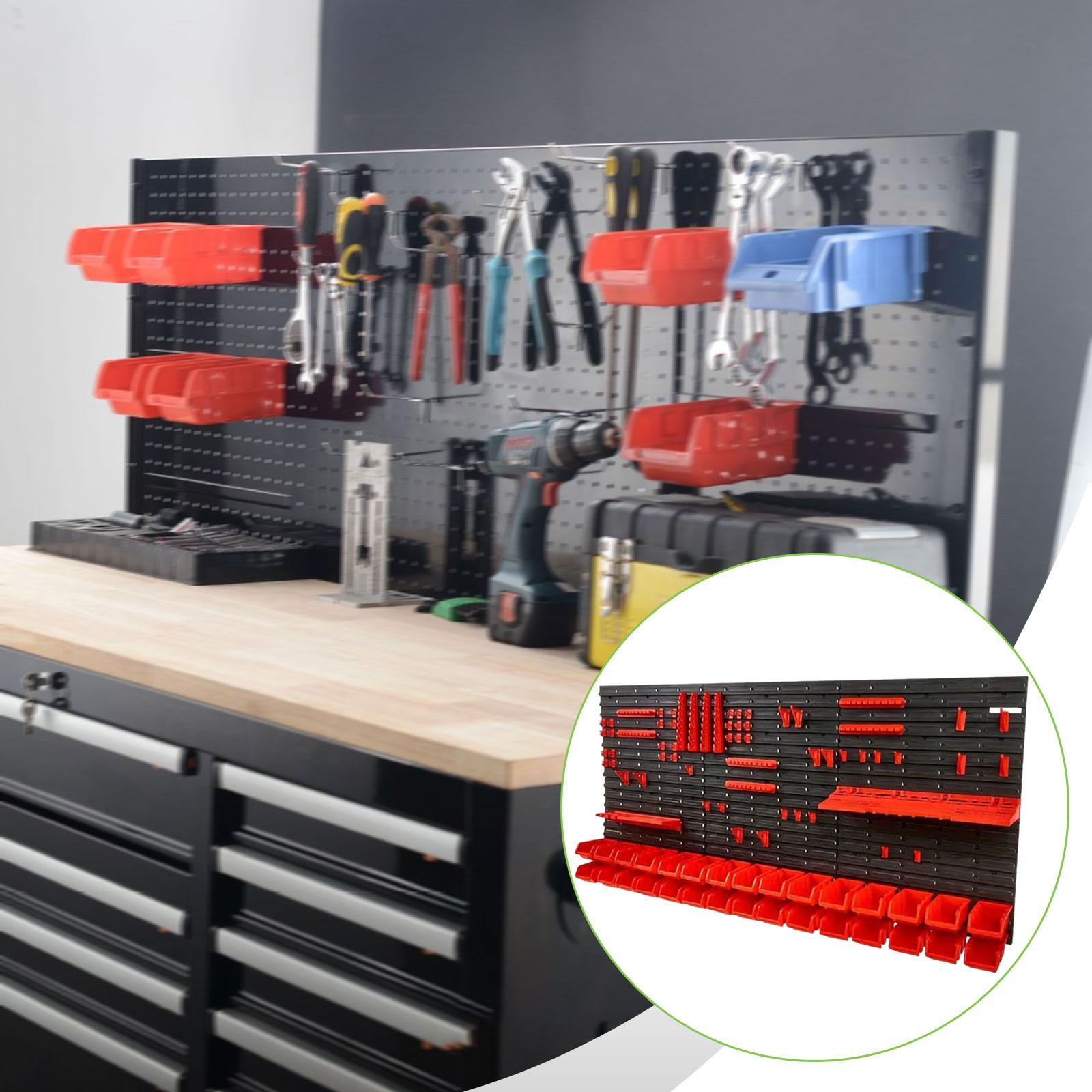 Workshop Tools Organizing - กล่องเก็บเครื่องมือพลาสติก ABS สำหรับจัดระเบียบเครื่องมือติดผนัง กล่องจัดระเบียบลิ้นชัก อุปกรณ์จัดเก็บเครื่องมือในโรงรถ ห้องทำงาน