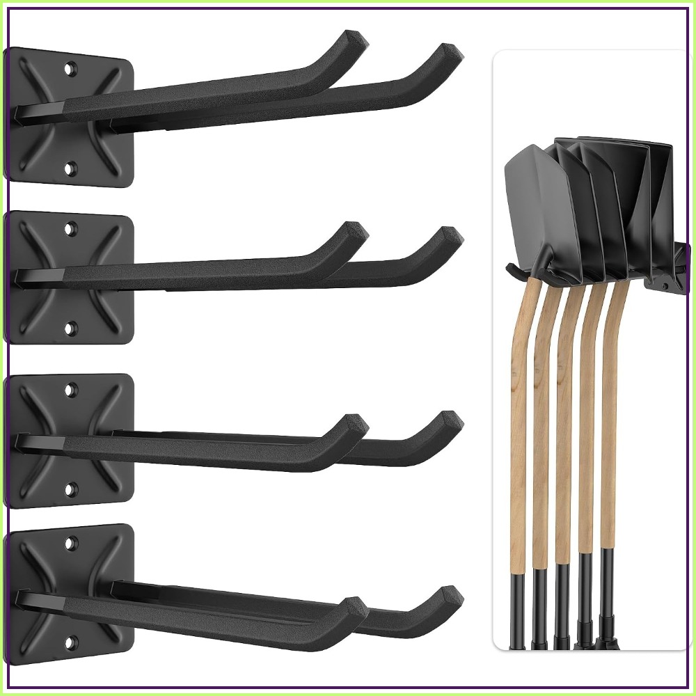Tools For Garage - ตะขอแขวนของสำหรับโรงรถแบบหนักพิเศษ, ขนาด 12.4 นิ้ว, สำหรับแขวนยางรถยนต์, บันได,