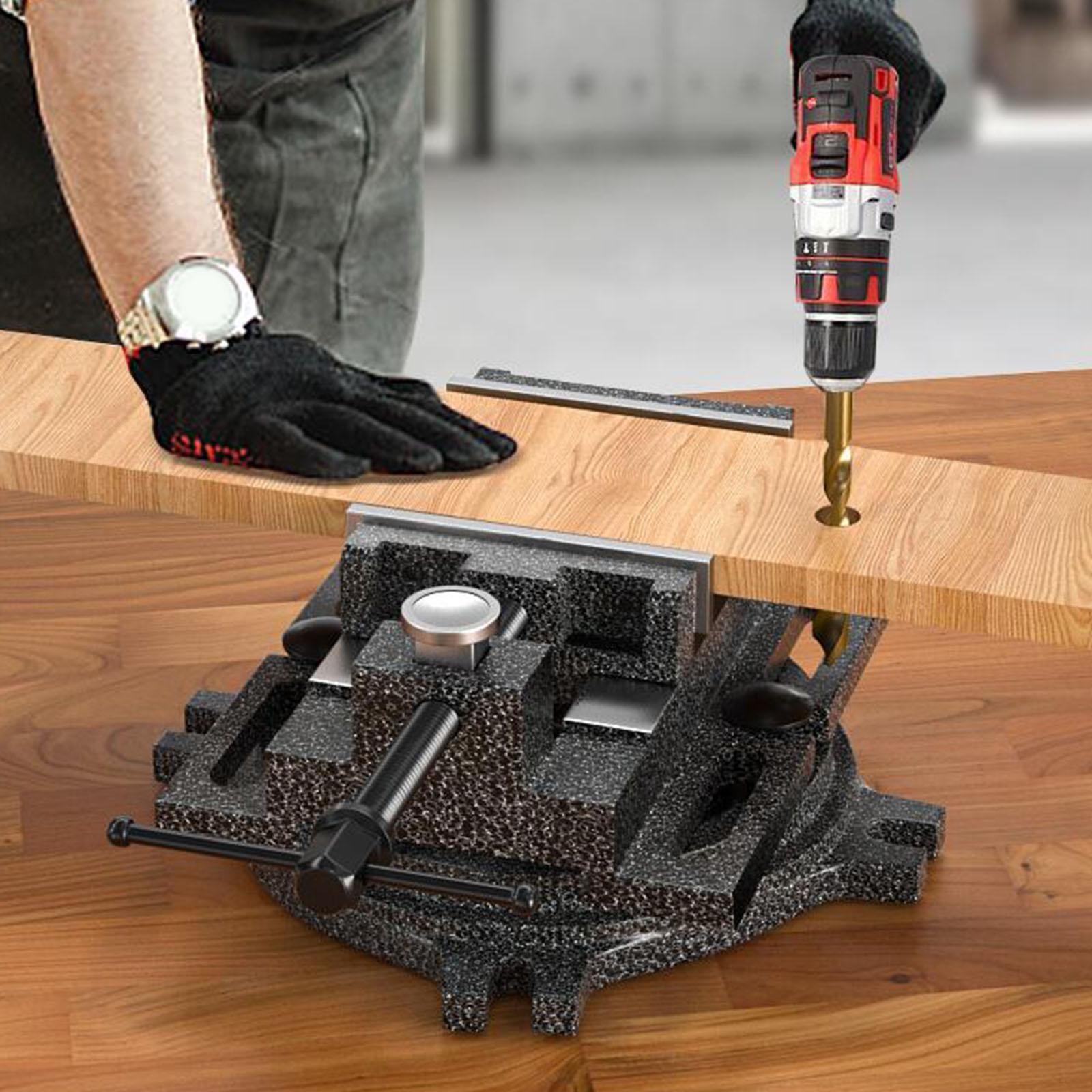Bench Vise Swivel - ตัวจับยึดสว่านแบบตั้งโต๊ะ ฐานหมุนได้ เกรดอุตสาหกรรม สำหรับงานตัด เจาะ และรีมมิ่ง