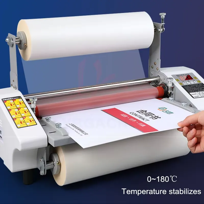 Tools Work - เครื่องเคลือบบัตรแบบลูกกลิ้ง 4 ลูกกลิ้ง รุ่นขายดี ใช้งานได้ทั้งแบบร้อนและเย็น ขนาด