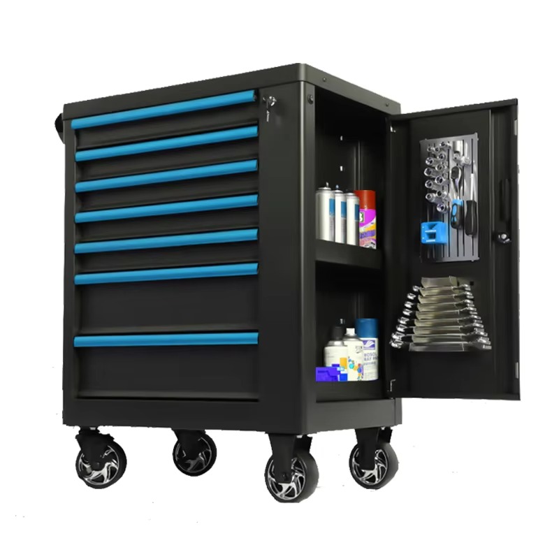 ตู้เก็บเครื่องมือเหล็กสีน้ำเงิ - Workshop Tools Organizing บทวิจารณ์และราคา