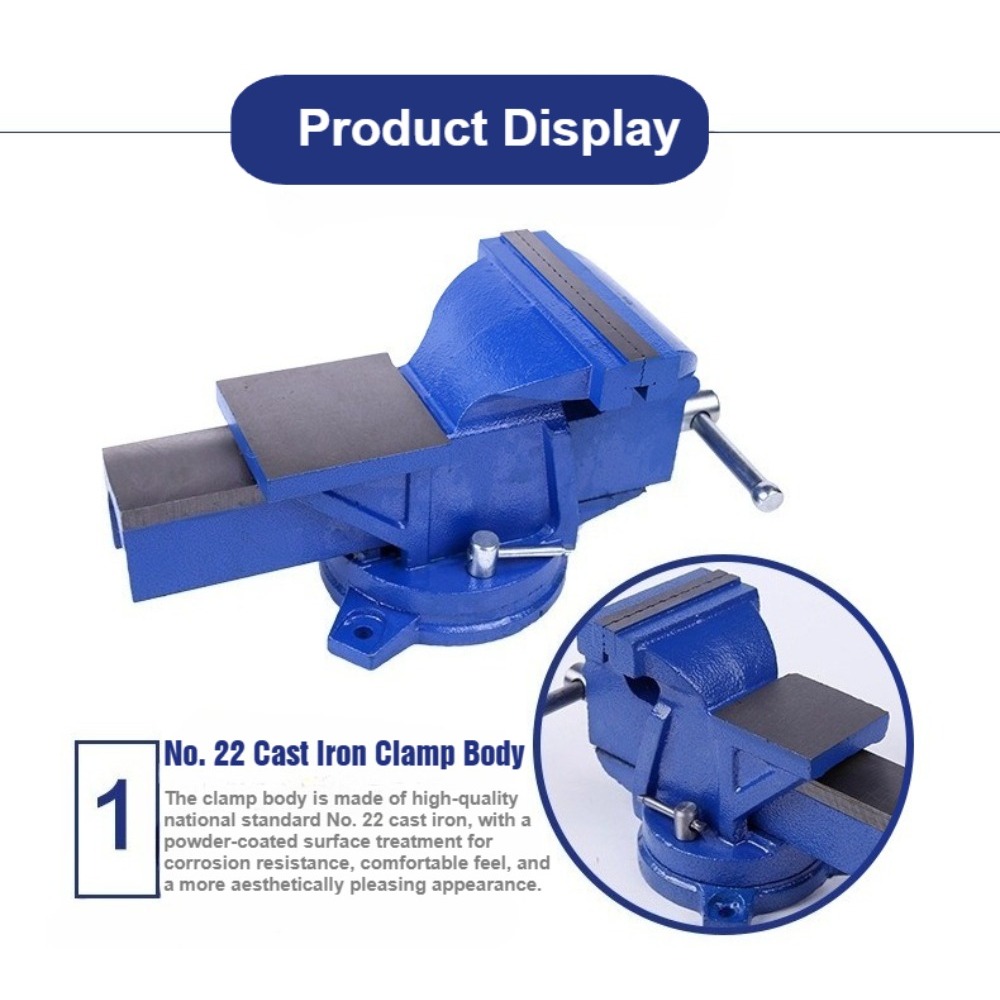 แท่นจับชิ้นงานขนาด 6 นิ้ว รุ่น - Bench Vise Swivel บทวิจารณ์และราคา