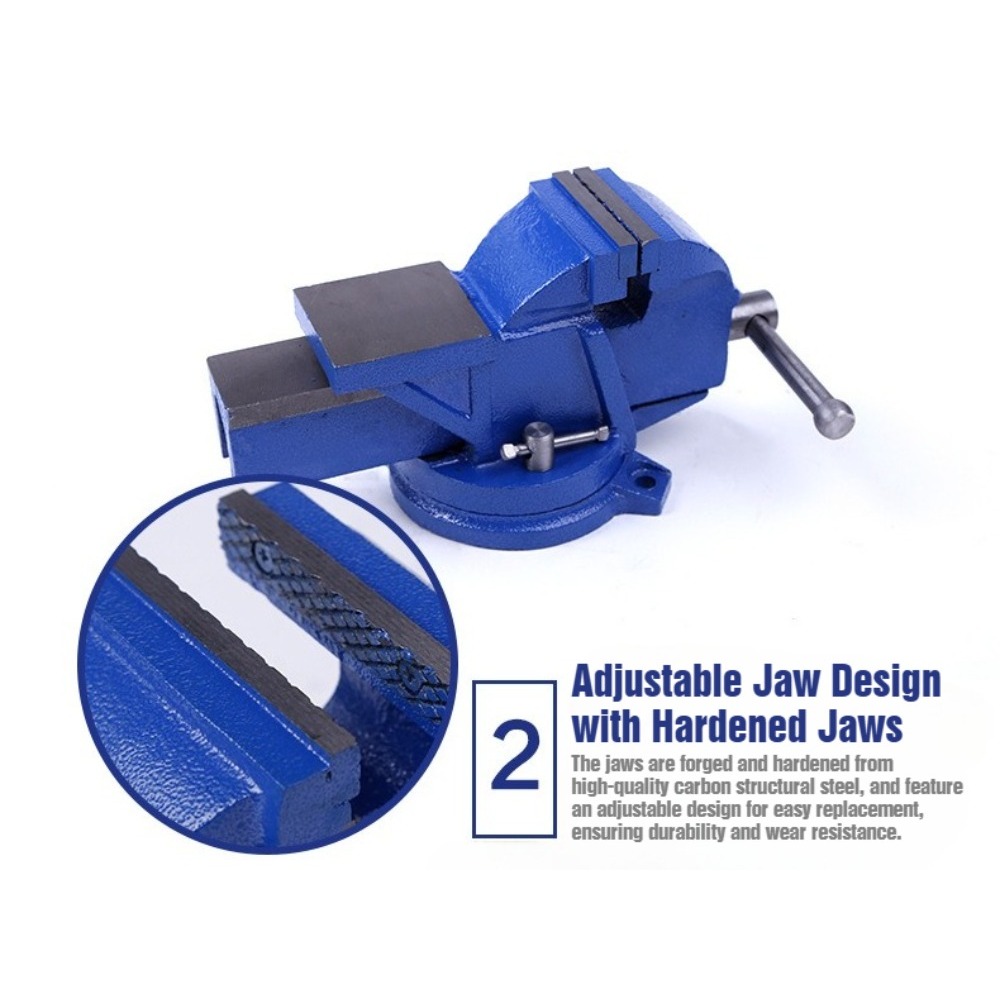 แท่นจับชิ้นงานขนาด 6 นิ้ว รุ่น - Bench Vise Swivel บทวิจารณ์และราคา