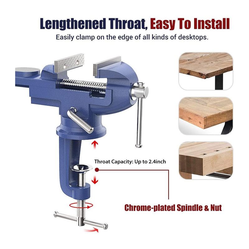 KYCOR-Bench Clamps ชุดจับยึดแบ - Bench Vise Swivel บทวิจารณ์และราคา