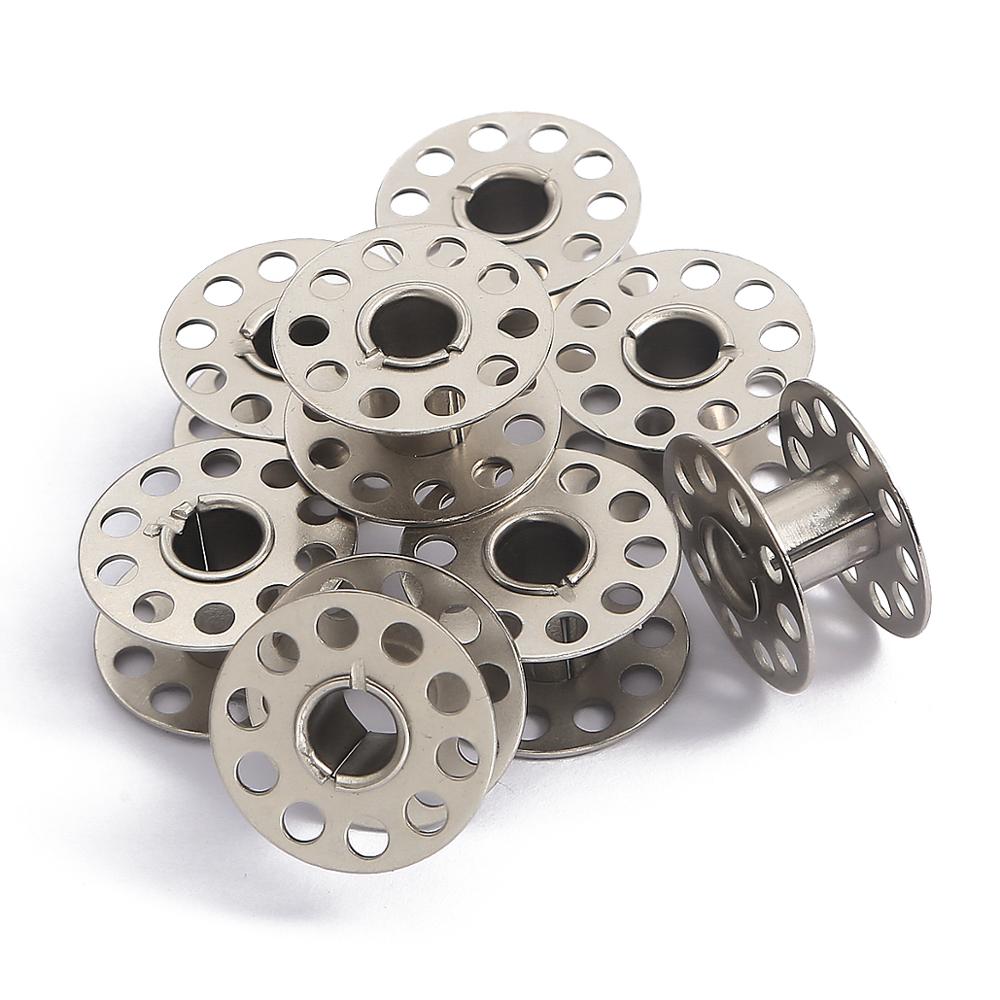 10pcs เหล็กโลหะ Bobbins SPOOL  - Mechanical Workshop Tools And Equipment บทวิจารณ์และราคา